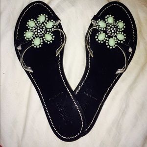 J crew leather sandal